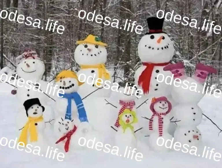 Сніговий фестиваль в Миколаївці: місцеві жителі створили неймовірні снігові композиції